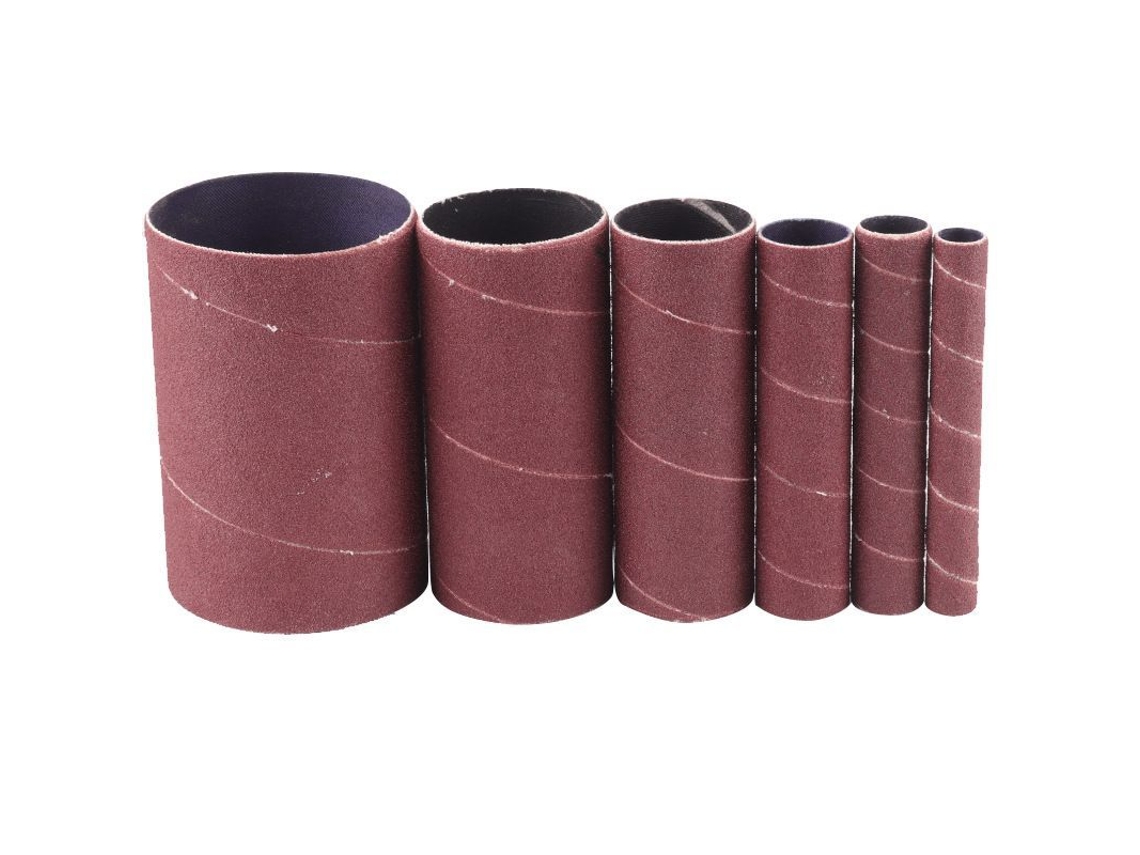 Conjunto De 6 Mangas De Lijado 115mm Grano 80 (12/20/25/38/55/80mm)