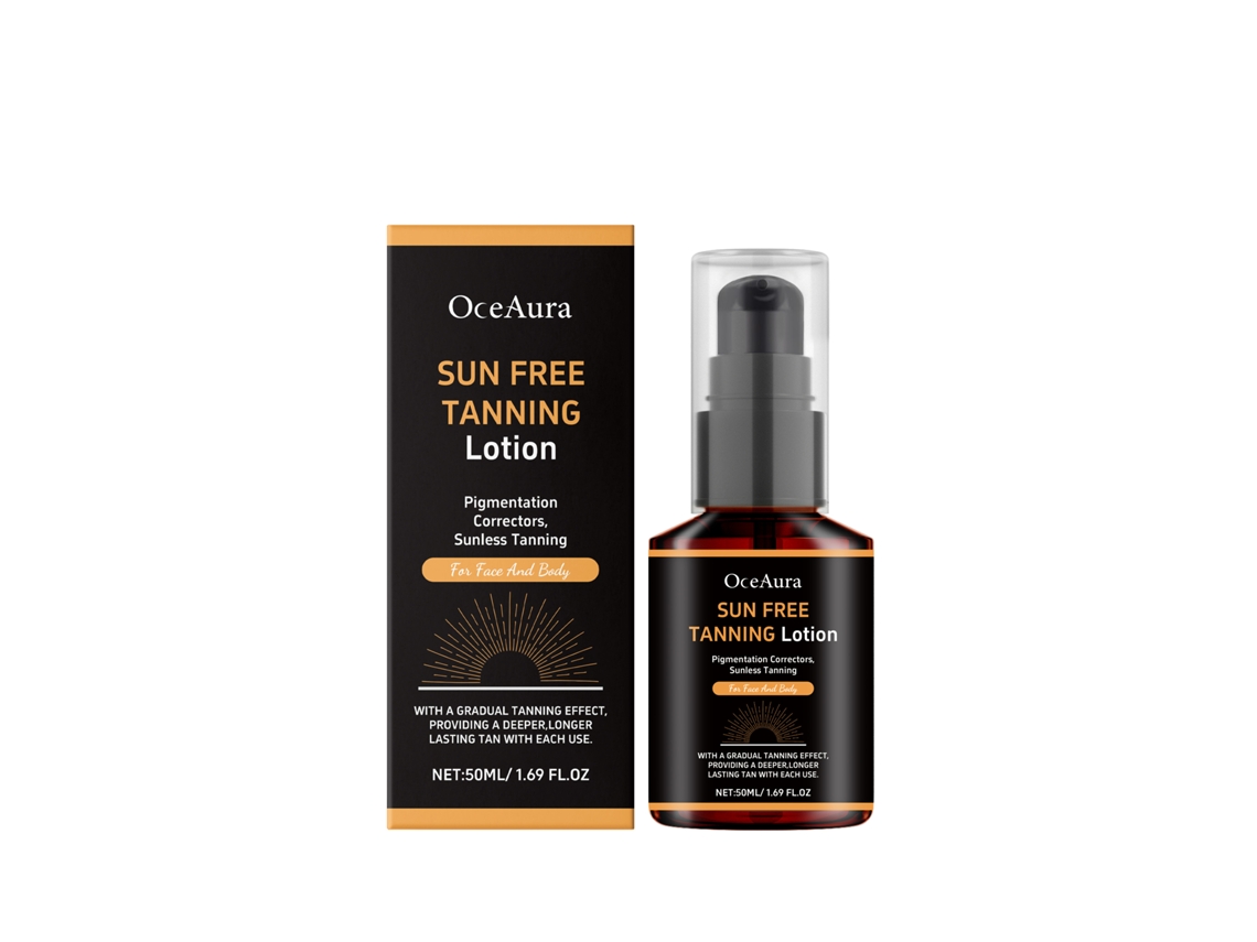 Loción bronceadora nutritiva e hidratante para la piel