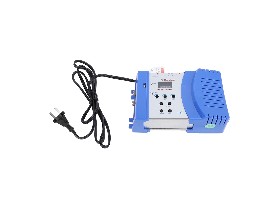 Modulador Convertidor Av A Rf Con Interfaz Multimedia Hd, Plug And Play, Salida Pal Ntsc, Enchufe Europeo, 100-240 V.