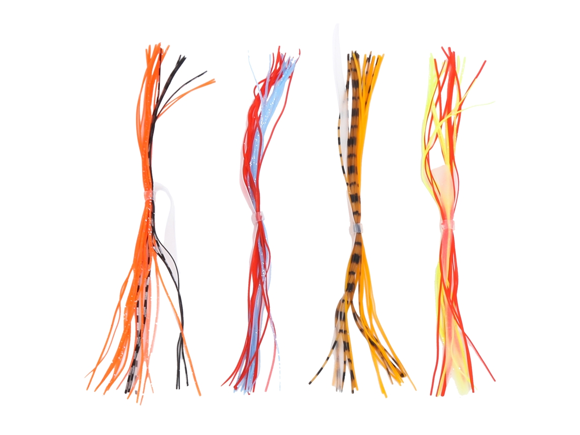 2026rebe-4 Cuevas De Pesca Faldas De Silicona Hilo Colorido Accesorios Para Cebo Lures