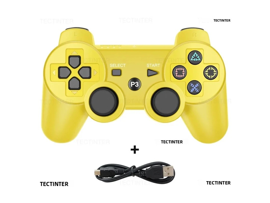 Controlador inalámbrico Bluetooth de seis ejes MDUG con doble vibración y luces LED.