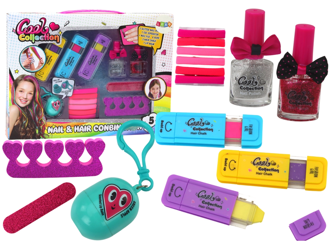 Kit de coloración para cabello B.active, kit de coloración para uñas, bálsamo labial