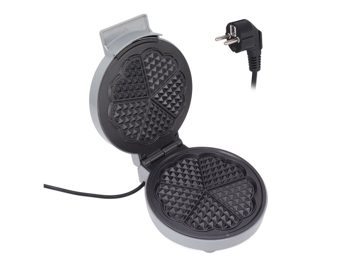 Máquina para hacer gofres de doble cara de 1000 W con inversión automática para cocina y restaurante, 220 V con enchufe europeo