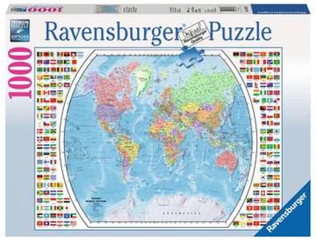 Puzzle RAVENSBURGER Political World Map rompecabezas 1000 pieza(s) Mapas