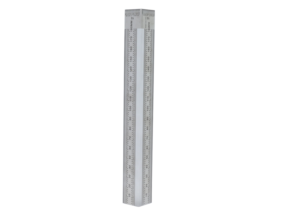 Regla De Marcado De Acero Inoxidable De 90° Con Escala De 0 A 180 Mm Para Carpintería Profesional.