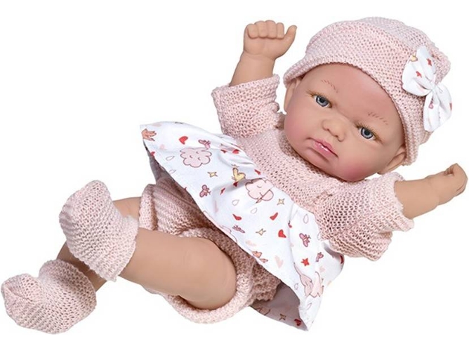Muñeca DISFRAZZES Reborn Infantil Lana (25 cm - Rosa)