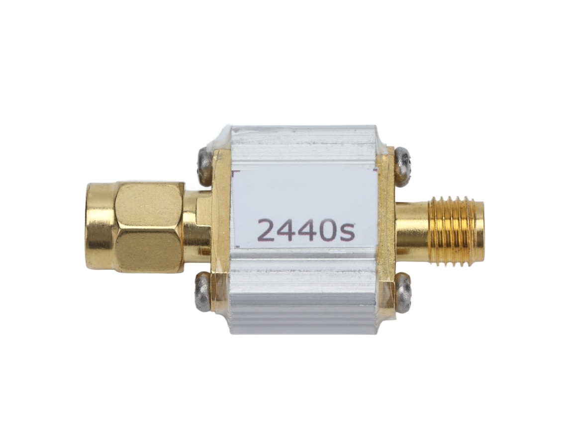 Veloriskku-filtro Passa Banda 2.4g 2440mhz Com Conector Sma De Metal Módulo Para Zigbee Wifi Bluetooth Fbp‑2440s
