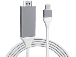 Adaptador Lightning a HDMI, adaptador AV digital Lightning a HDMI 2K, adaptador Hengjian de iPhone a HDMI