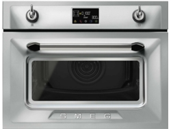 Horno Micro-ondas SMEG SO4902M1X (40 L - 59.7 cm - Hidrolítico - Inox)