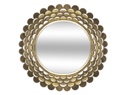 Espejo flor Dolly metal dorado Ø91x8,5 ATMOSPHERA