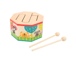 Ats-tambor De Mano De Madera Juguete Musical Educativo Para Niños Aprendizaje Instrumento Musical
