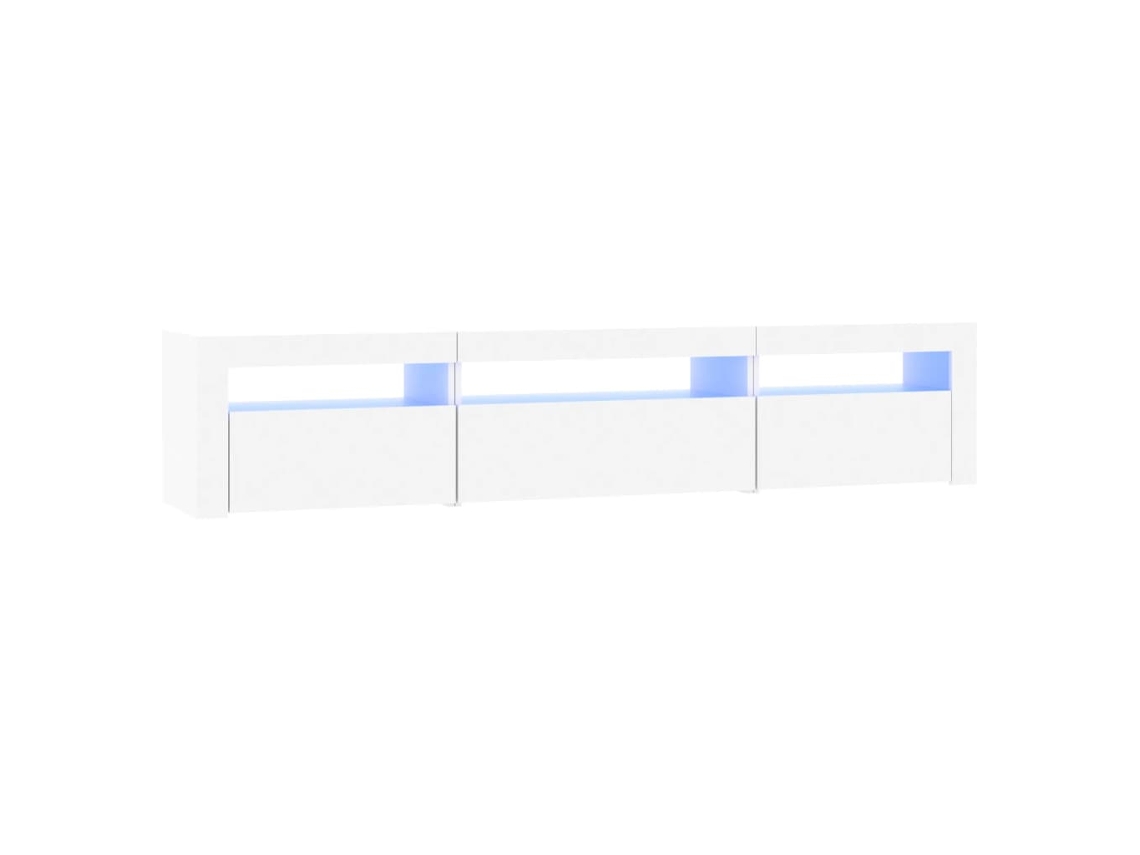Mueble TV con luces LED 195x35x40 cm Blanco MAISON EXCLUSIVE