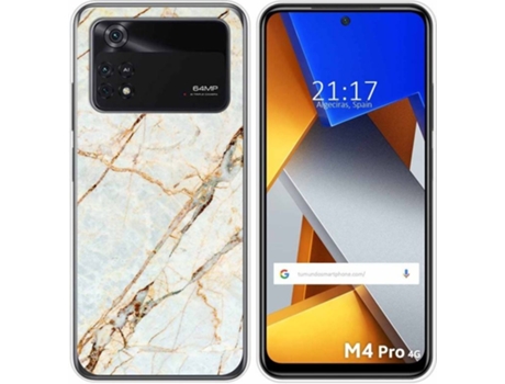 Carcasa para Xiaomi Poco M4 Pro 4G TUMUNDOSMARTPHONE Dibujos Mármol 13 Multicolor