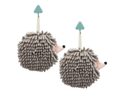 Juego De Toallas Kofihety Manos Decorativas Bolas Poliéster Gris - 2pcs (21x19x4cm)