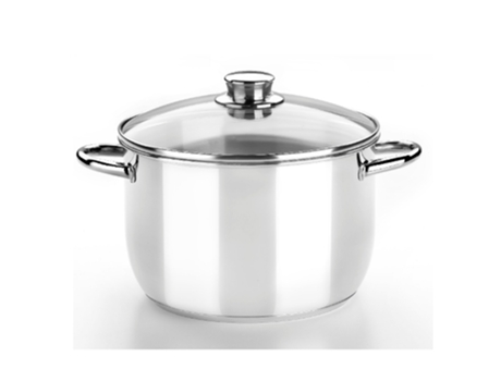 Olla MONIX Optima 12,3L 30Cm C/Tap.Cris.Inox453130 MONIX