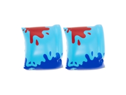Pulsera de natación inflable de PVC, azul, talla para adultos y niños principiantes.
