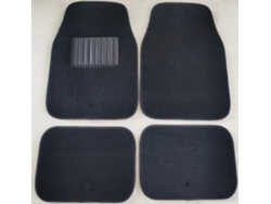 Rebe-4 Alfombrillas De Coche Negras Con Bordado Y Suela Antideslizante De Pvc