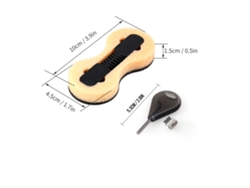 Kit 3 Plugues De Caixa De Aleta Fusion Fcs Chave E Parafusos 9mm Para Prancha De Surf
