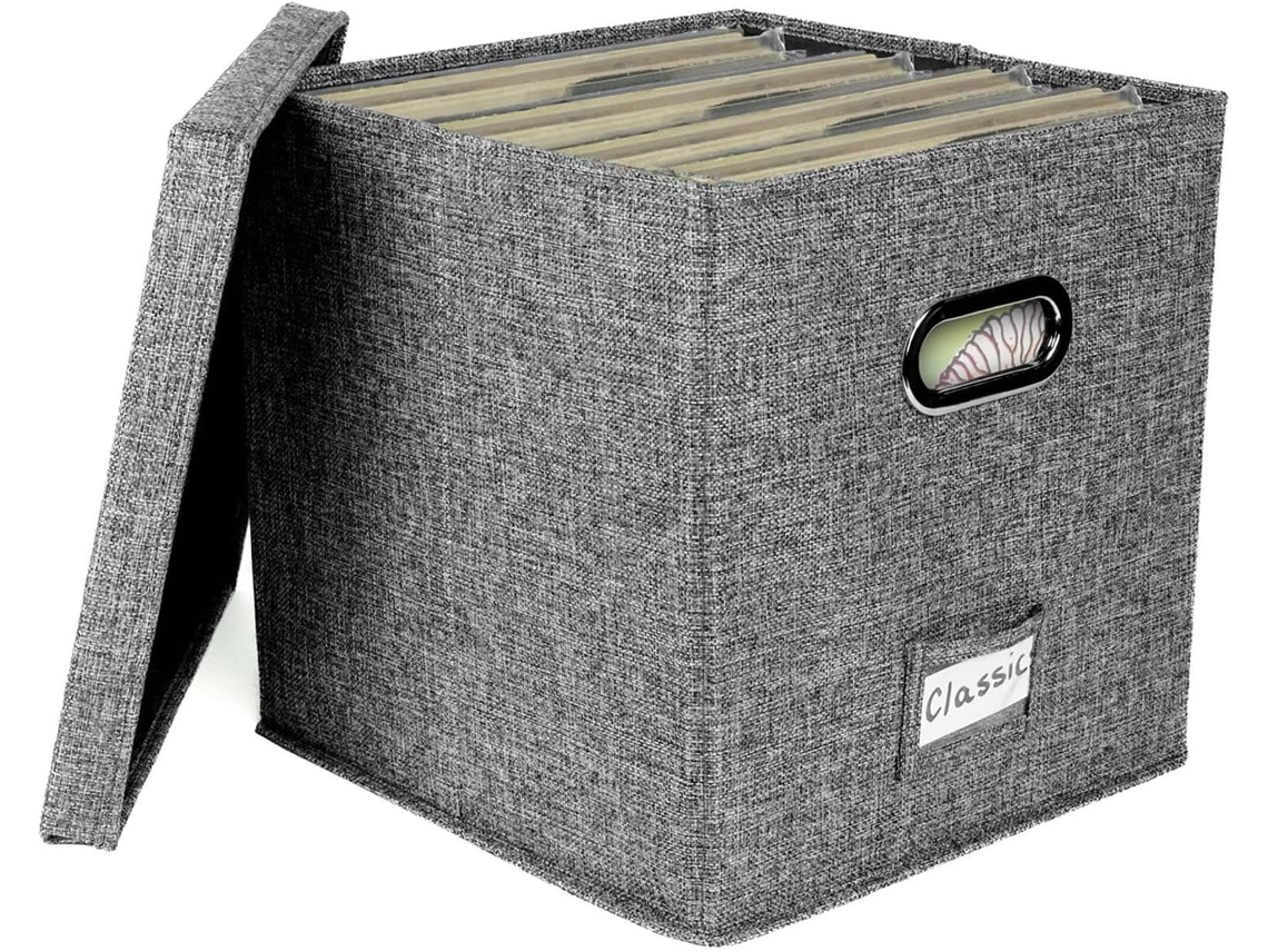 Caja De Almacenamiento De Discos De Vinilo Con Capacidad Para Hasta 50 Lp, Estuche Para Discos De Vinilo Con