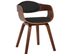 Silla de visita CLP nogal/negro