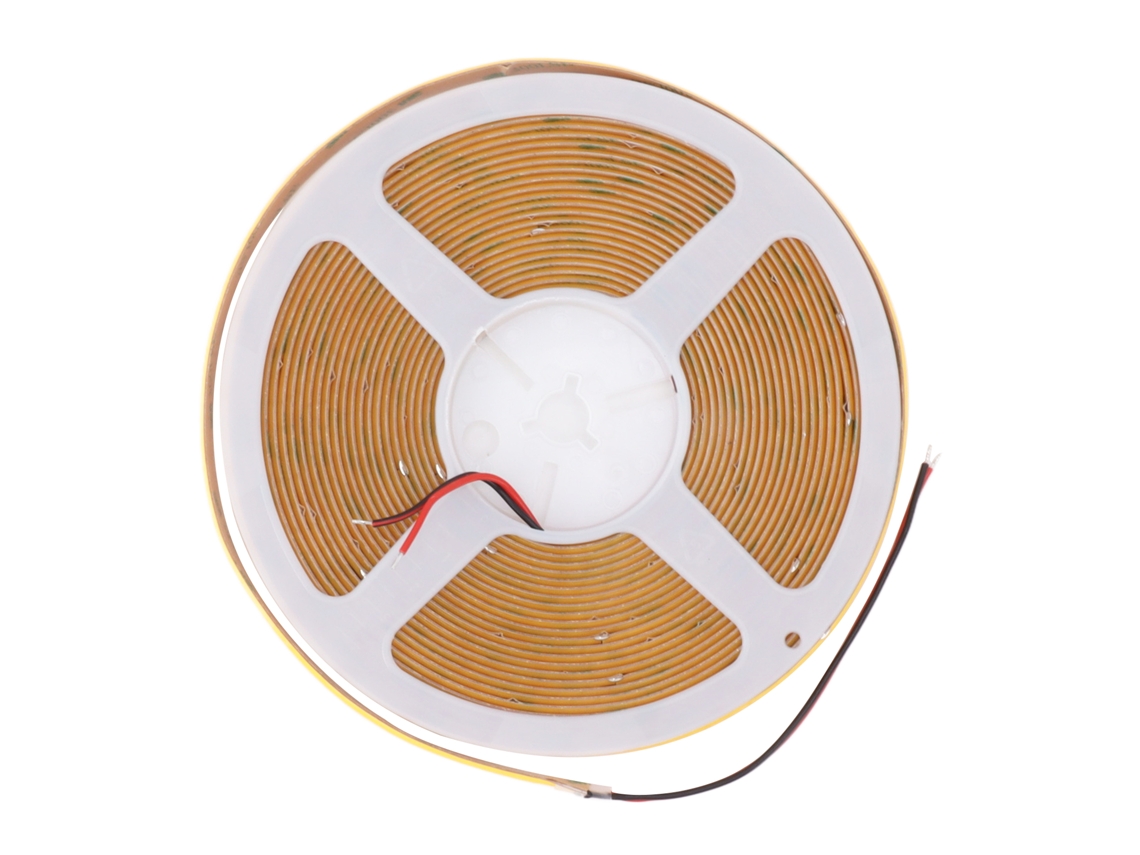 2026-tira Led Cob De Alta Brillo Adhesiva Flexible Doble Fila 32.8ft 24v 3000k Luz Cálida Para Armario Coche