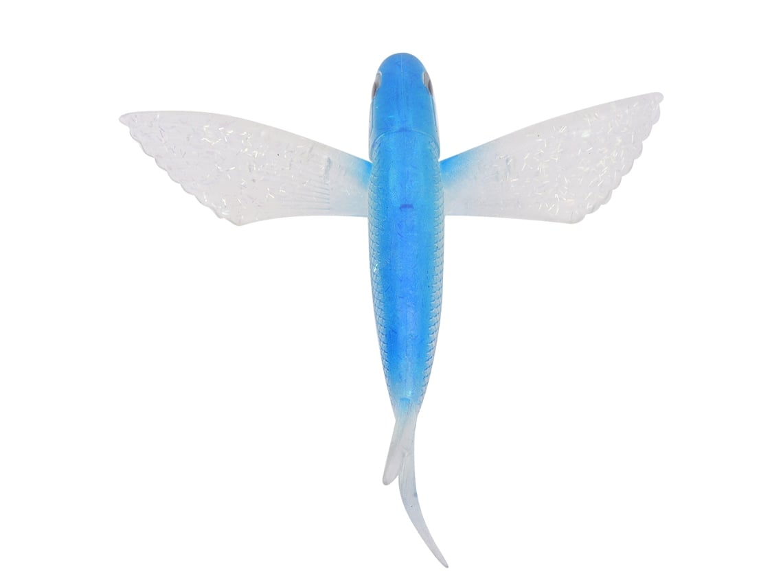 2026rebe-señuelo Artificial De Pescado Con Alas Simuladas 6.7in, Bait Suave Azul, Accesorio De Pesca