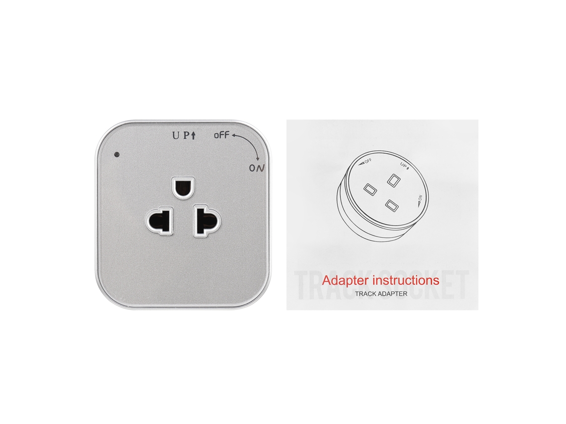 Toma Corriente Deslizante Móvil, Adaptador De Riel Eléctrico Para Oficina, Cocina Y Sala De Estar