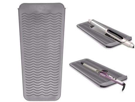 Bolsa de alfombrilla de silicona resistente al calor para rizador de pelo, plancha plana y Herramienta de Peinado JEDBESETZT