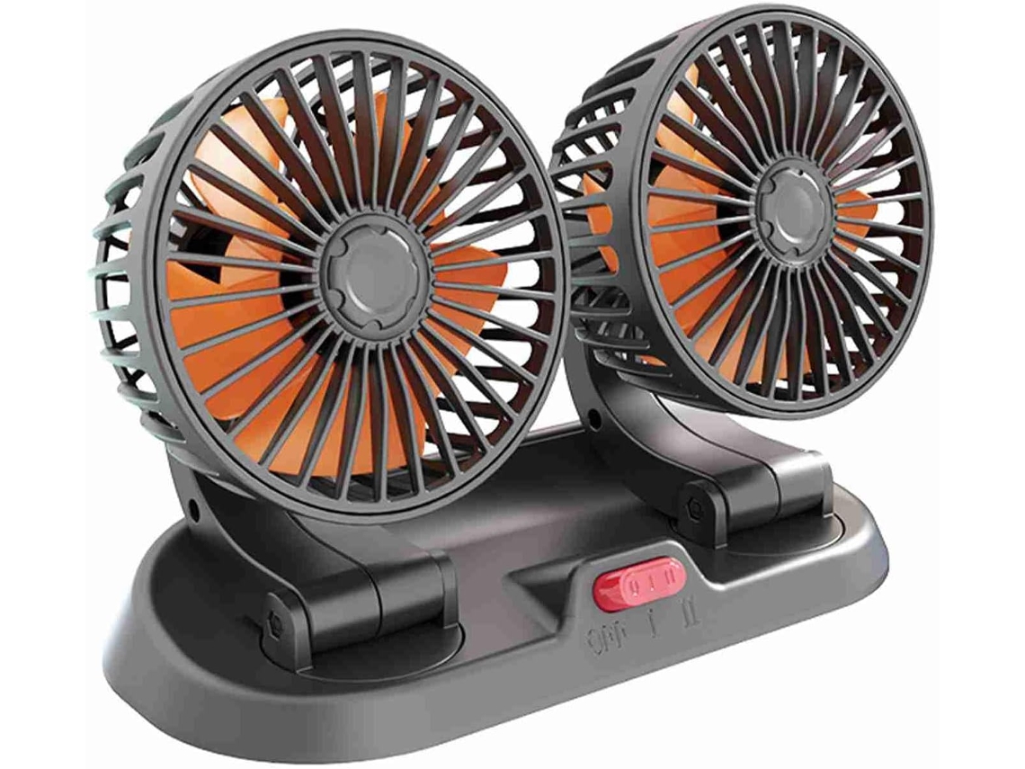 Ventilador De Refrigeración Para Coche, Flujo De Aire De Doble Cabezal Ajustable