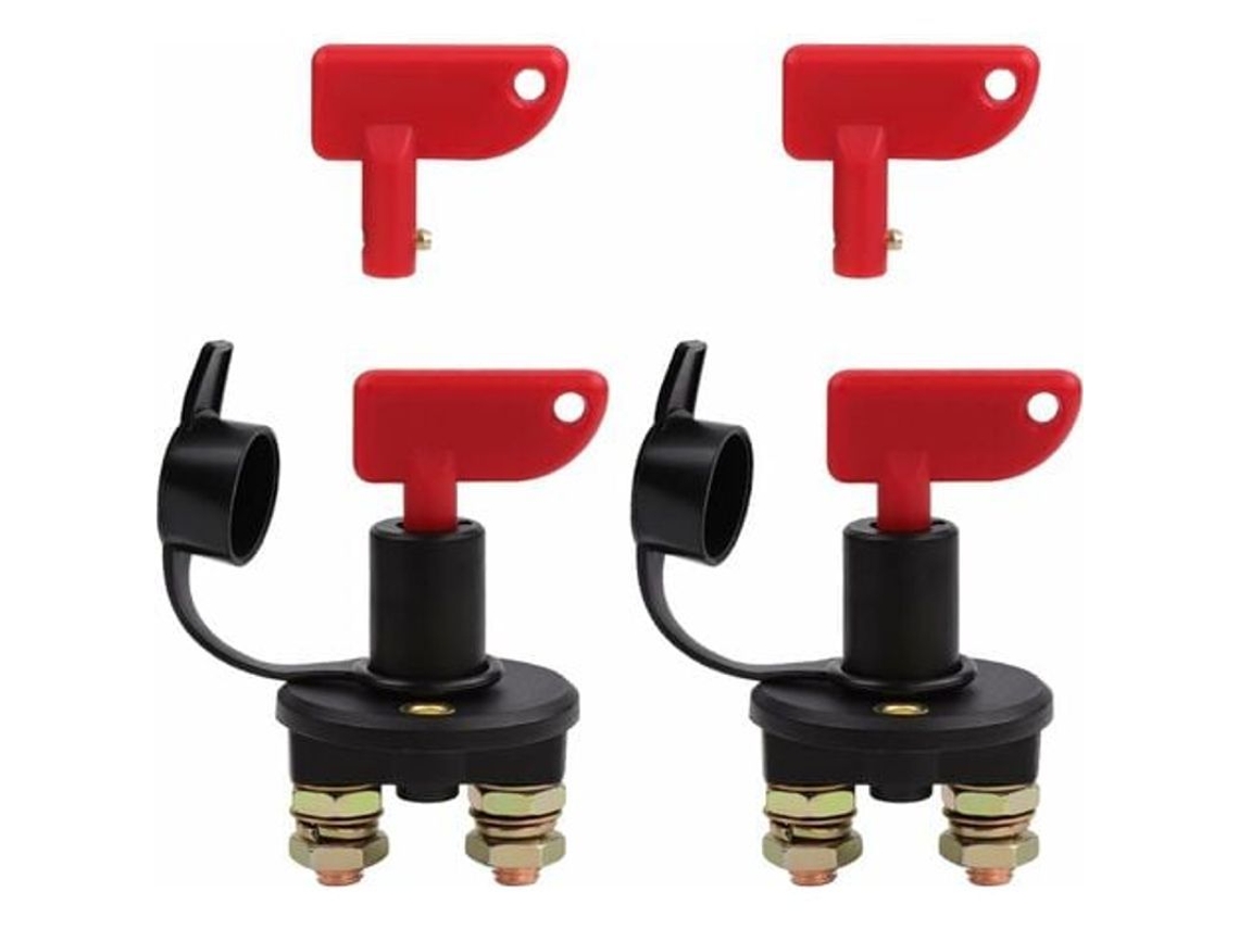 Paquete De 2 Interruptores De Batería Para Automóvil, Aisladores De Potencia De 12 V/24 V, Interruptor De Emergencia