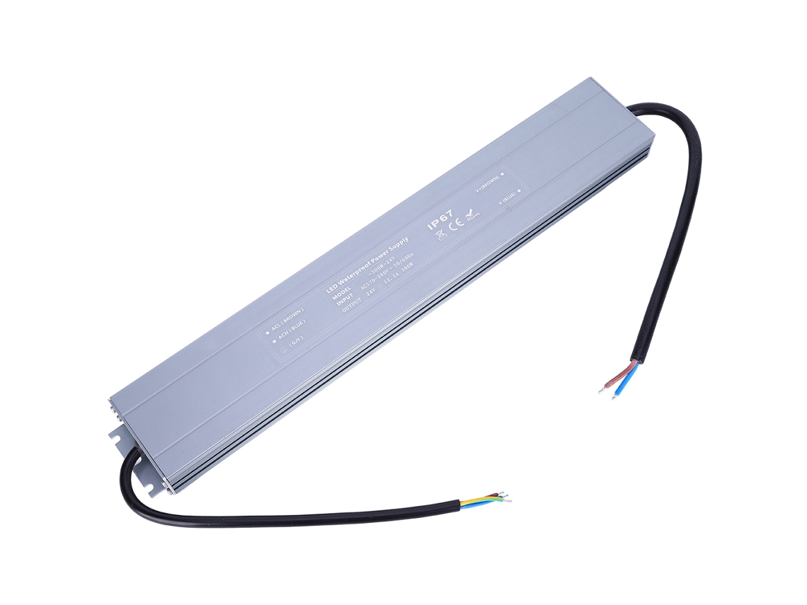 Fuente De Alimentación Ultradelgada E Impermeable De Ca/cc De 300 W Y 24 V Para Uso Industrial Hruw-300w-24v