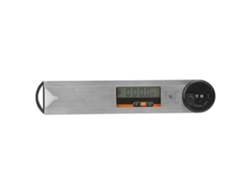 Medidor De Ángulo Eléctrico Digital, De Acero, 0-225°, Con Pantalla Y Regla (plateado)