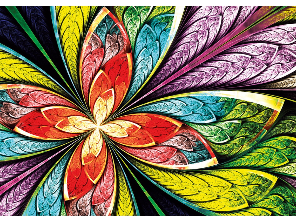 Rompecabezas de flores de colores Yazz de 1000 piezas