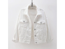 2026-chaqueta Denim De Manga Larga Para Mujer Abrigo De Otoño Talla Grande Calientito Casual