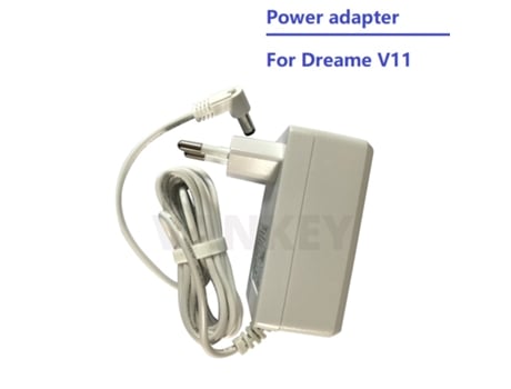 Adaptador de carga Original con enchufe europeo, accesorios de repuesto para aspiradora Dreame V11, cargador, fuente de alimentación, color blanco