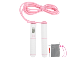 Cuerda Para Saltar Electrónica Inteligente Con Contador Para Fitness Y Ejercicio Deportivo (blanco Rosa)