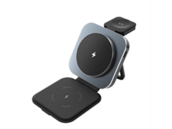 Cargador Inalámbrico 3 En 1 Para Magsafe, Estación De Carga Rápida Magnética Plegable Para Viajes (negro)