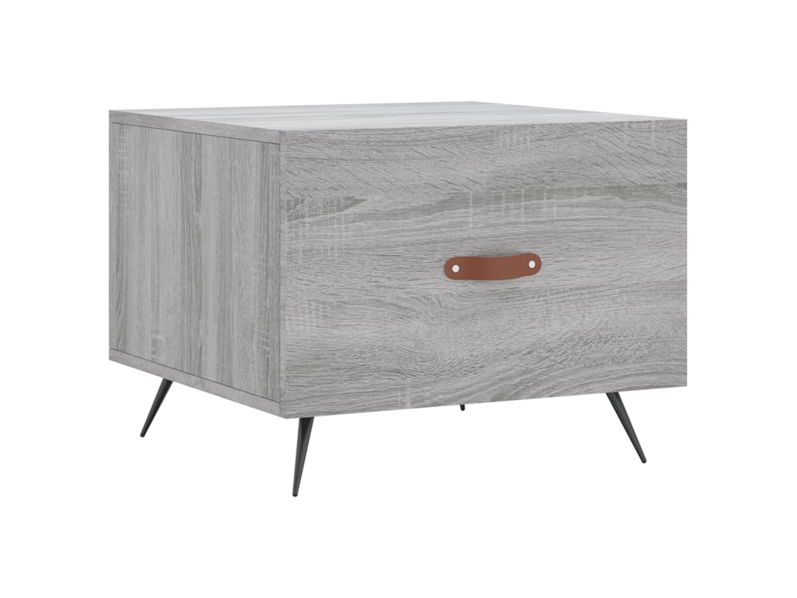 Maison Exclusive - Mesa De Centro Madera De Ingeniería Gris Sonoma 50x50x40 Cm