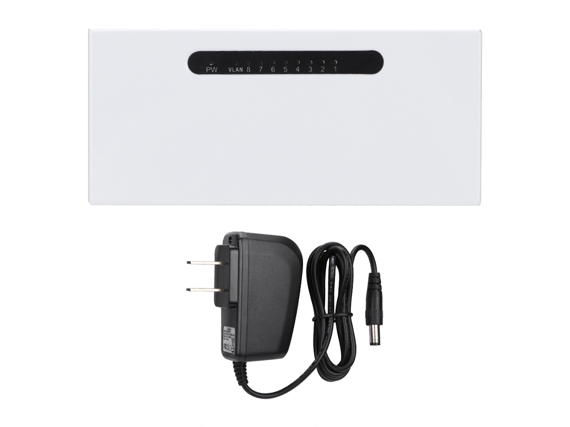 Switch De Rede De 8 Portas Com Porta Gigabit, Carcaça De Ferro, Resistente E Durável Para Dormitórios, Famílias E Pequenas Empresas
