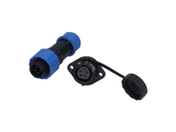 Conector de aviónica con brida impermeable Sp16, IP68, 5 núcleos, rosca macho y hembra (250 V, 5 A)