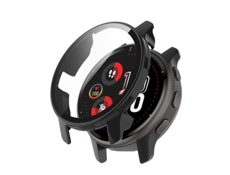 Garmin Venu 2 Plus Part + Funda protectora completamente cerrada con película templada (negro)