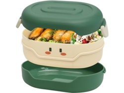Fiambrera Bento Para Almuerzos, A Prueba De Fugas, Portátil Y Apta Para Microondas.