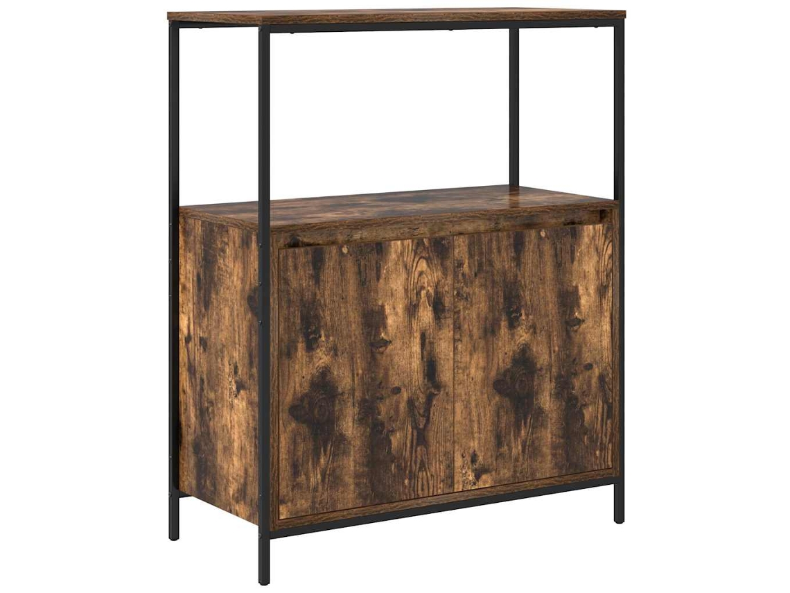 Mueble de baño con estantes, roble ahumado, 76,5 x 35 x 95 cm, MAISON EXCLUSIVE
