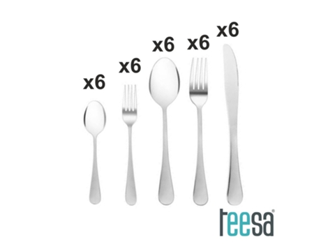 Conjunto de cubiertos de tenta de 30x
