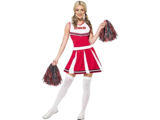 Disfraz de Mujer DISFRAZZES Animadora Roja (Talla: XS)