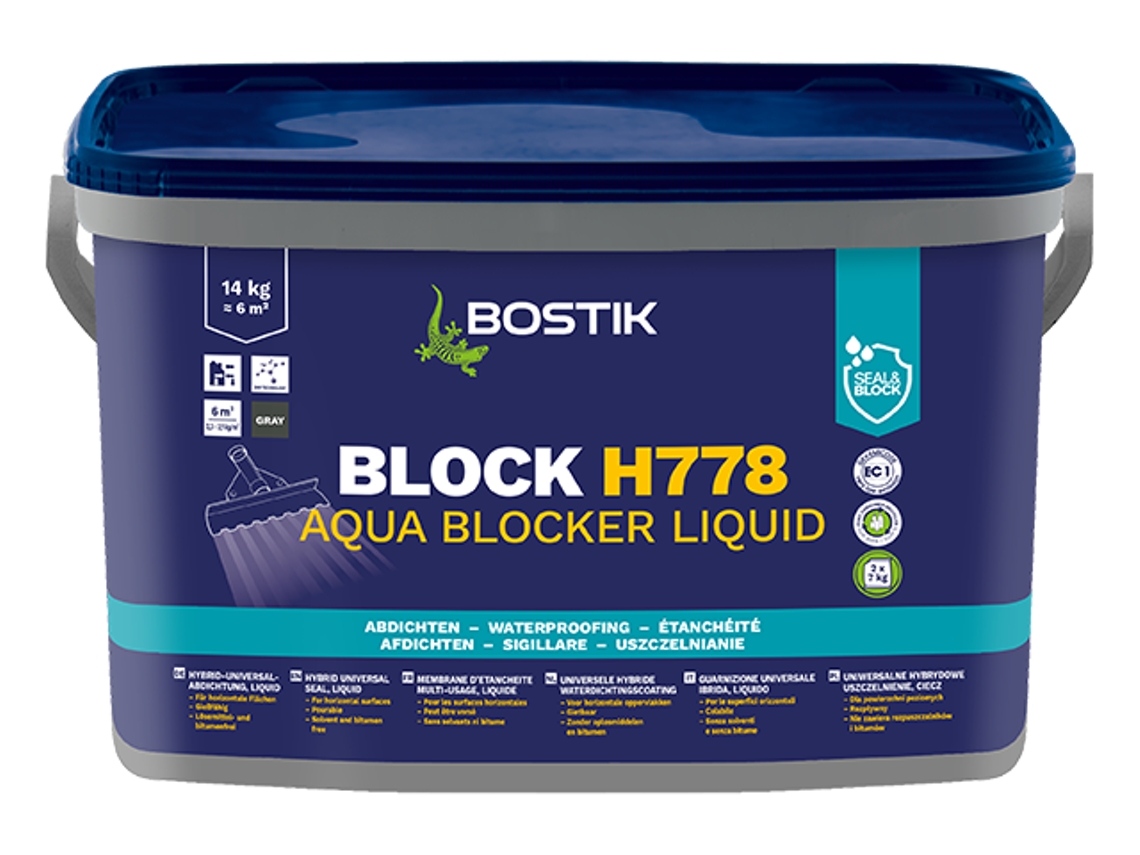 Bloque H778 Aqua Blocker Líquido Gris 14 kg/p30