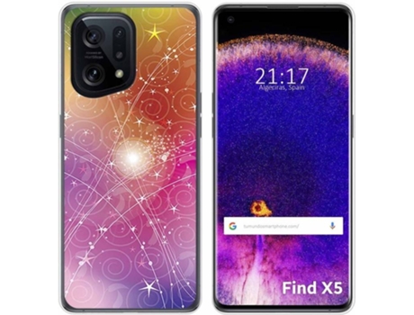 Carcasa para Oppo Find X5 5G TUMUNDOSMARTPHONE Dibujos Abstracto Multicolor