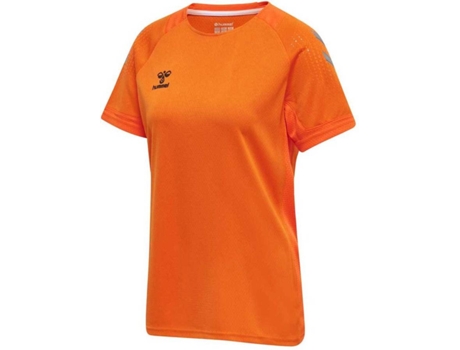 Camiseta de Mujer para Fútbol HUMMEL Lead Poly Naranja (S)