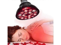 Lámpara de fototerapia Wolezek de 54 W con luz roja, 18 LED y luz infrarroja, combinación de 660 nm y 850 nm.