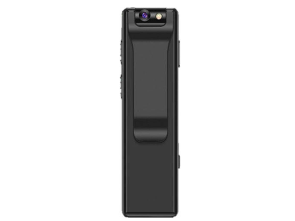 Minicámara de seguridad portátil inalámbrica para el cuerpo, 16 GB, color negro USHION